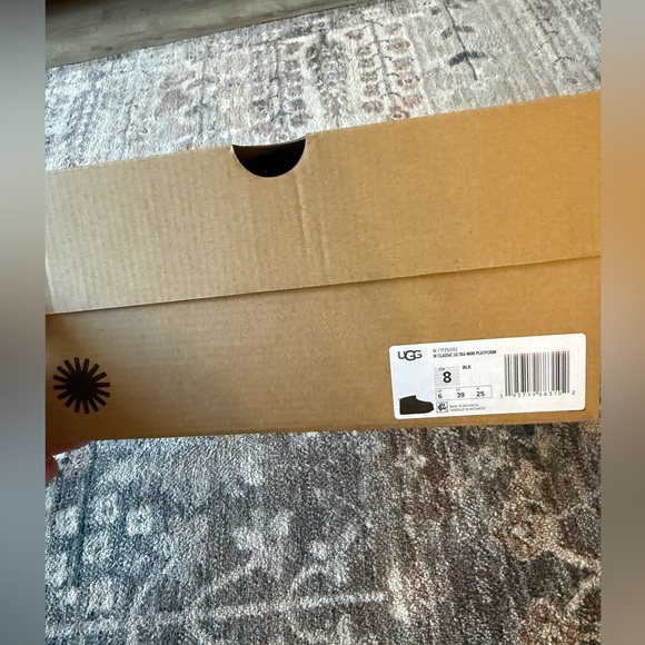 Brand new, never worn UGG Black Suede Ultra Mini Platform Boots - Picture 3 of 7